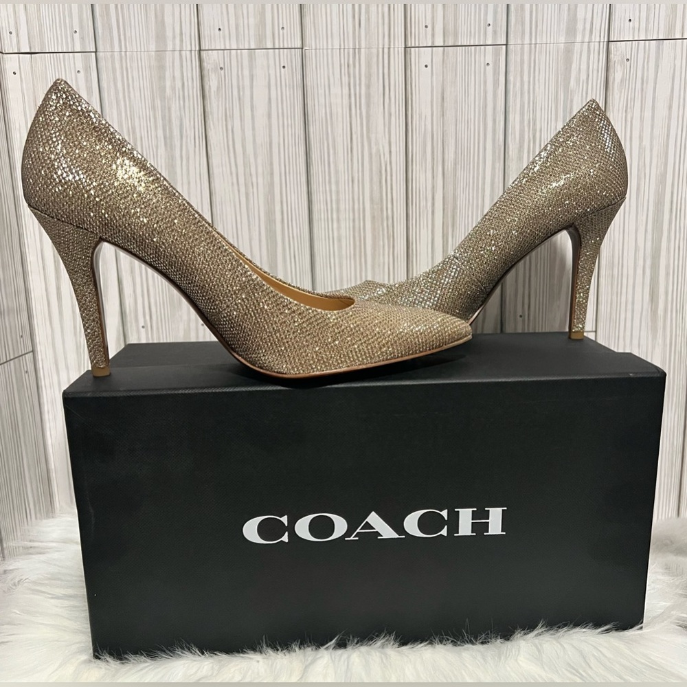 Coach Addie 90 Metallic Pump. Size 5.5. NIB. - Picture 2 of 7